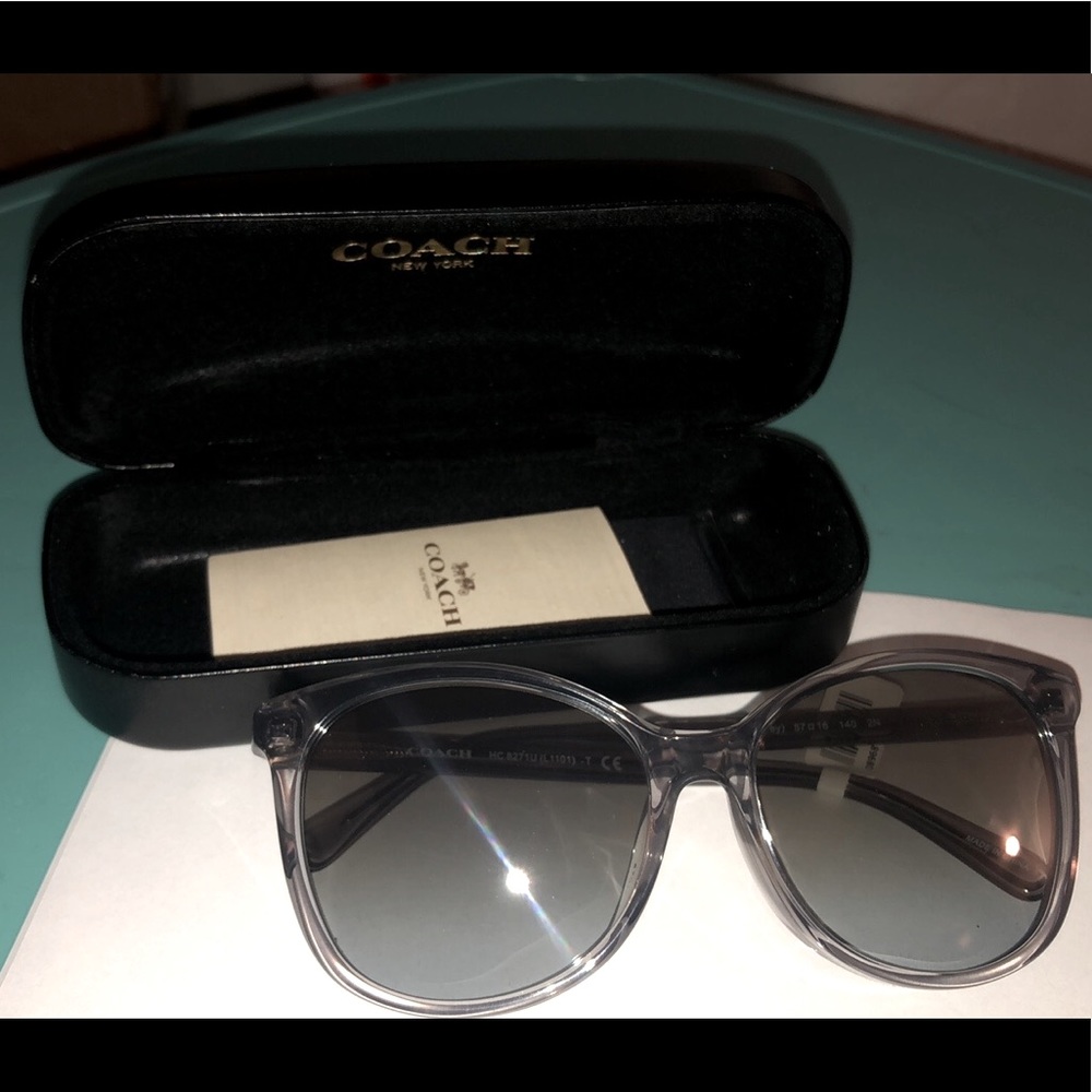 Coach sunglasses transparent grey acetate Model 67F-G65-HC8271U5176V